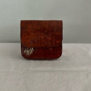 Genuine Alligator Billfold Coin small Wallet